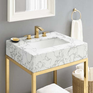 EEI-3995-GLD-WHI Bathroom/Vanities/Single Vanity Cabinets with Tops
