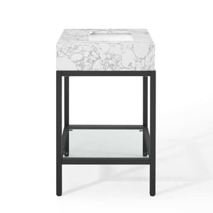 EEI-3996-BLK-WHI Bathroom/Vanities/Single Vanity Cabinets with Tops
