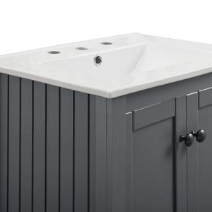 EEI-4246-GRY-WHI Bathroom/Vanities/Single Vanity Cabinets with Tops