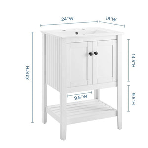 EEI-4246-WHI-WHI Bathroom/Vanities/Single Vanity Cabinets with Tops