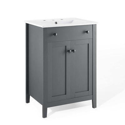 Product Image: EEI-4250-GRY-WHI Bathroom/Vanities/Single Vanity Cabinets with Tops