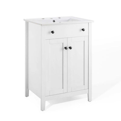 EEI-4250-WHI-WHI Bathroom/Vanities/Single Vanity Cabinets with Tops