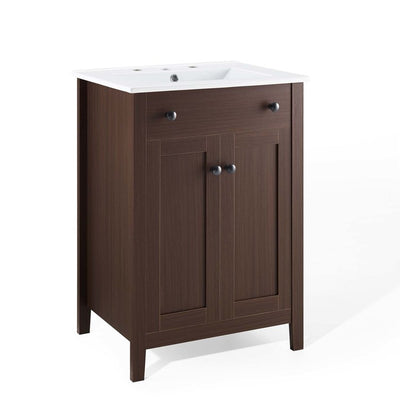 Product Image: EEI-4252-WAL-WHI Bathroom/Vanities/Single Vanity Cabinets with Tops