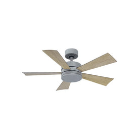Wynd 42" Five-Blade Indoor/Outdoor Smart Ceiling Fan with 2700K LED Light Kit and Wall Control