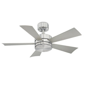 Wynd 42" Five-Blade Indoor/Outdoor Smart Ceiling Fan with 2700K LED Light Kit and Wall Control