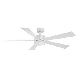 Wynd 60" Five-Blade Indoor/Outdoor Smart Ceiling Fan with 2700K LED Light Kit and Wall Control