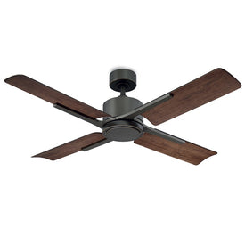Cervantes 56" Four-Blade Indoor/Outdoor Smart Ceiling Fan with 2700K LED Light Kit and Wall Control