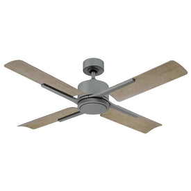 Cervantes 56" Four-Blade Indoor/Outdoor Smart Ceiling Fan with 3500K LED Light Kit and Wall Control