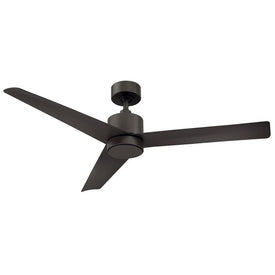 Lotus 54" Three-Blade Indoor/Outdoor Smart Ceiling Fan with 2700K LED Light Kit and Wall Control
