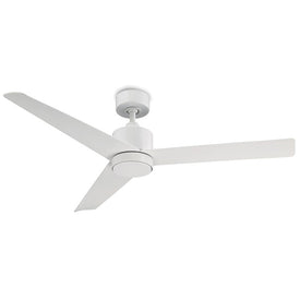 Lotus 54" Three-Blade Indoor/Outdoor Smart Ceiling Fan with 3500K LED Light Kit and Wall Control