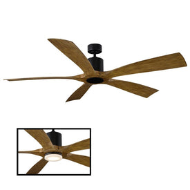 Aviator 70" Five-Blade Indoor/Outdoor Smart Ceiling Fan with Wall Control (Light Kit Sold Separately)