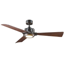 Osprey 56" Three-Blade Indoor/Outdoor Smart Ceiling Fan with 2700K LED Light Kit and Wall Control