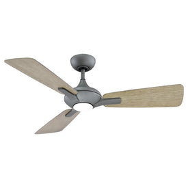 Mykonos 52" Three-Blade Indoor/Outdoor Smart Ceiling Fan with 3500K LED Light Kit and Wall Control