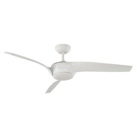 Nirvana 56" Three-Blade Indoor/Outdoor Smart Ceiling Fan with 2700K LED Light Kit and Wall Control