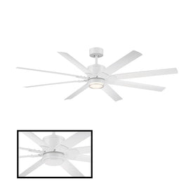 Renegade 52" Eight-Blade Indoor/Outdoor Smart Ceiling Fan with 3000K LED Light Kit and Remote Control & Wall Cradle