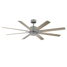Renegade 66" Eight-Blade Indoor/Outdoor Smart Ceiling Fan with 2700K LED Light Kit and Remote Control & Wall Cradle
