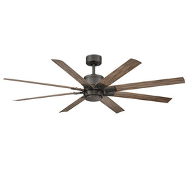 Renegade 66" Eight-Blade Indoor/Outdoor Smart Ceiling Fan with 3500K LED Light Kit and Remote Control & Wall Cradle