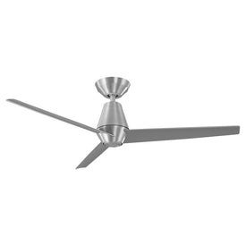 Slim 52" Three-Blade Indoor/Outdoor Smart Ceiling Fan with 2700K LED Light Kit and Remote Control & Wall Cradle
