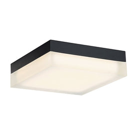 Matrix Single-Light 9" LED Square Flush Mount Ceiling Fixture 3000K