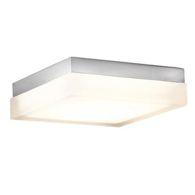 Matrix Single-Light 9" LED Square Flush Mount Ceiling Fixture 3000K