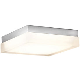 Matrix Single-Light 9" LED Square Flush Mount Ceiling Fixture 3500K