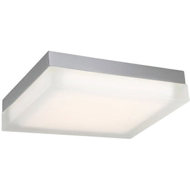Matrix Single-Light 12" LED Square Flush Mount Ceiling Fixture 3500K