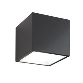 Bloc Single-Light LED Outdoor Flush Mount Ceiling Fixture 3000K