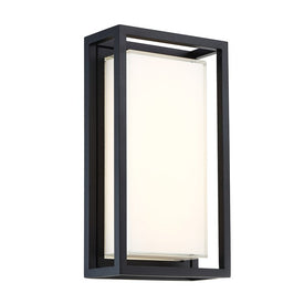 Framed Single-Light 14" LED Outdoor Wall-Mount Lighting Fixture 3000K