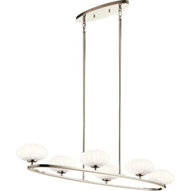 Pim Six-Light Oval Chandelier