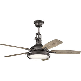 Hatteras Bay 52" Five-Blade Ceiling Fan with LED Light