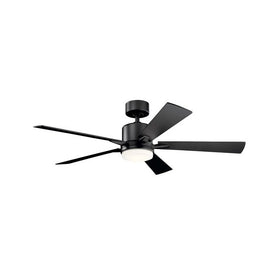 Lyndon 52" Five-Blade Indoor/Outdoor Patio Ceiling Fan with LED Light