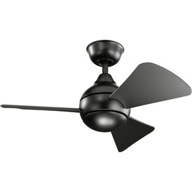 Sola 34" Three-Blade Ceiling Fan with LED Light