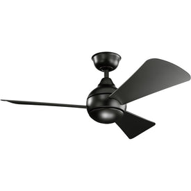 Sola 44" Three-Blade Ceiling Fan with LED Light