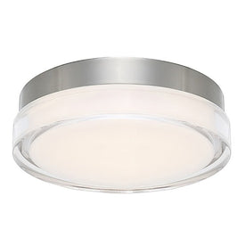 Dot Single-Light 15" LED Round Flush Mount Ceiling Fixture 3500K