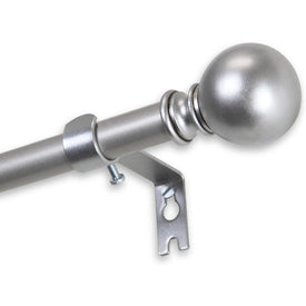 Josh Curtain Rod 5/8" Diameter x 48" - 84" Long - Satin Nickel