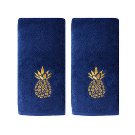 Gilded Pineapple Hand Towel 2-Pack