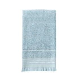 Jude Fringe Bath Towel in Aqua