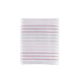 Tie Dye Stripe Bath Towel in Coral