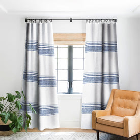 Holli Zollinger French Linen Chambray Tassel Blackout Window Curtain (Single Panel)