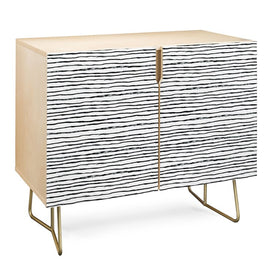 Dash And Ash Painted Stripes Credenza