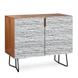 Dash And Ash Painted Stripes Credenza