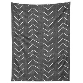 Becky Bailey Mud Cloth Big Arrows Charcoal Tapestry