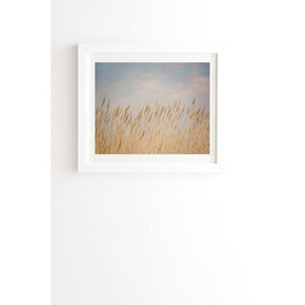 Ann Hudec Nantucket Gold White Framed Wall Art