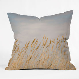 Ann Hudec Nantucket Gold 16" x 16" Outdoor Throw Pillow
