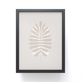 Alisa Galitsyna Neutral Tropical Leaves Framed Mini Art Print