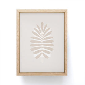 Alisa Galitsyna Neutral Tropical Leaves Framed Mini Art Print