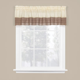 Cielo Valance in Cream/Brown