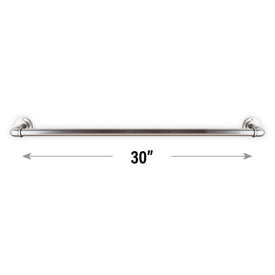 Industrial Pipe Design 30" Towel Rack - Satin Nickel
