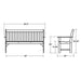 GNB60BL Outdoor/Patio Furniture/Outdoor Benches