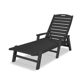 Nautical Chaise with Arms - Black